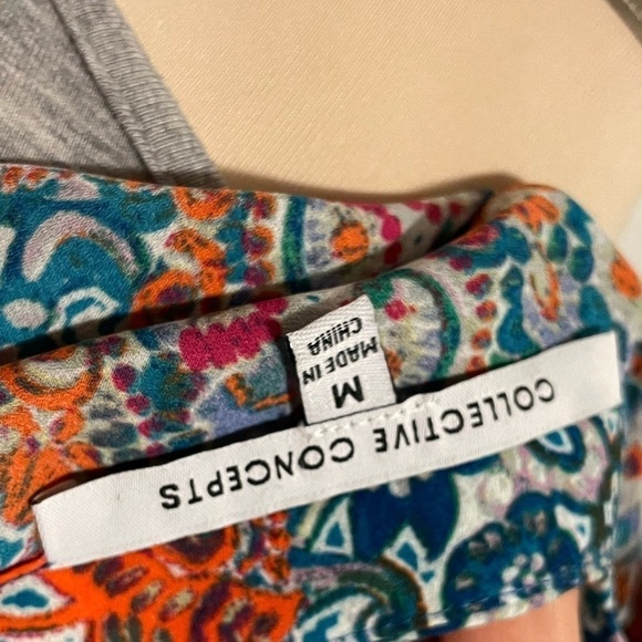 Collective Concepts Size Medium Cold Shoulder Short Sleeve Top - Picture 5 of 7